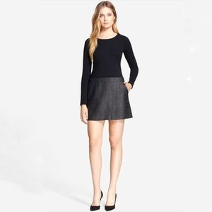Theory | Bowmont W Plaid Tweed Mini Dress XS